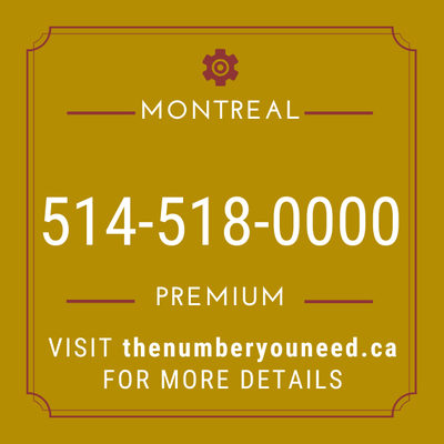 Special vanity vip montreal rare phone number for sale, View more