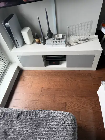 white TV stand , View more