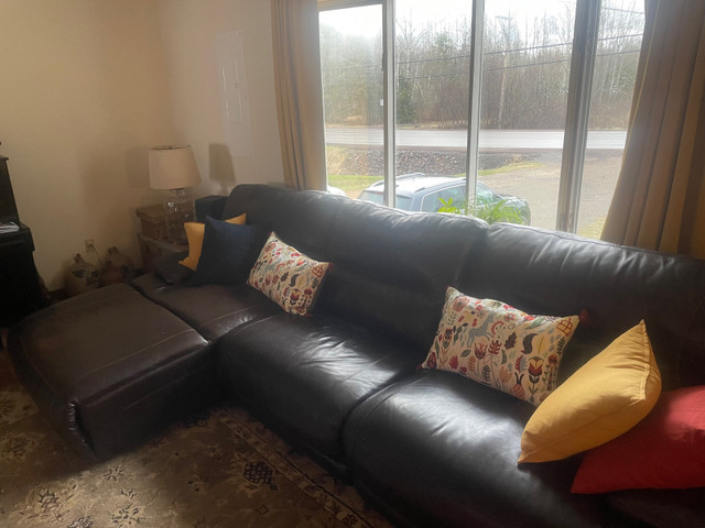 Leather sectional sofa  in Couches & Futons in Moncton