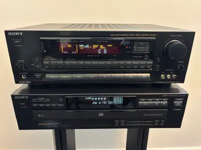 Sony STR-D91 Audio Video Receiver + Sony CDP-C235 5-Disc CD, View more