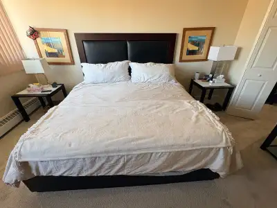 King bed frame/ mattress , View more