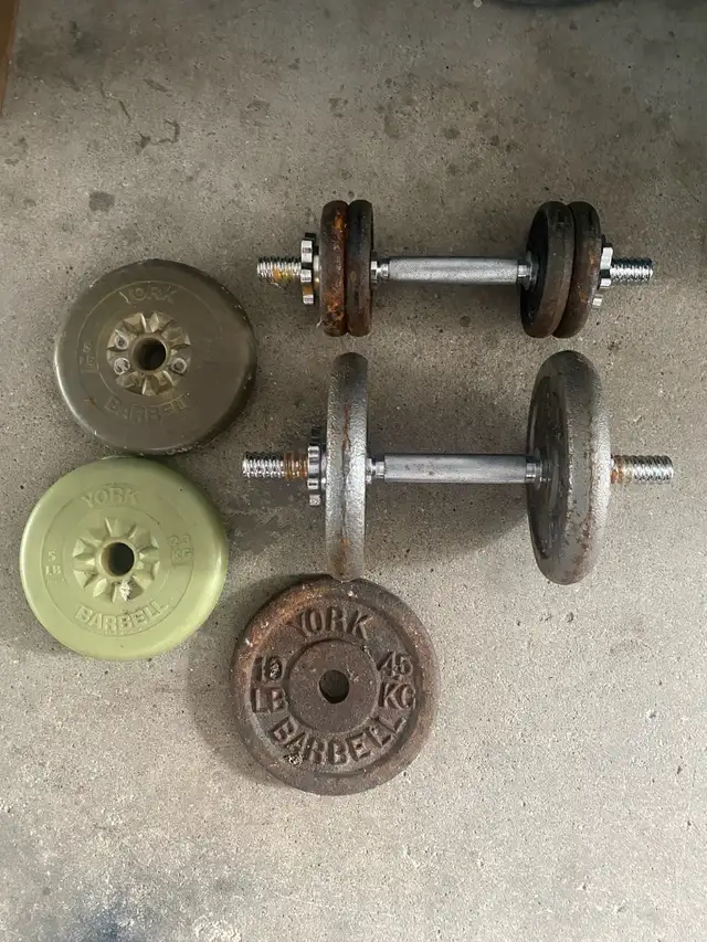 York Barbell Adjustable Dumbbell Set