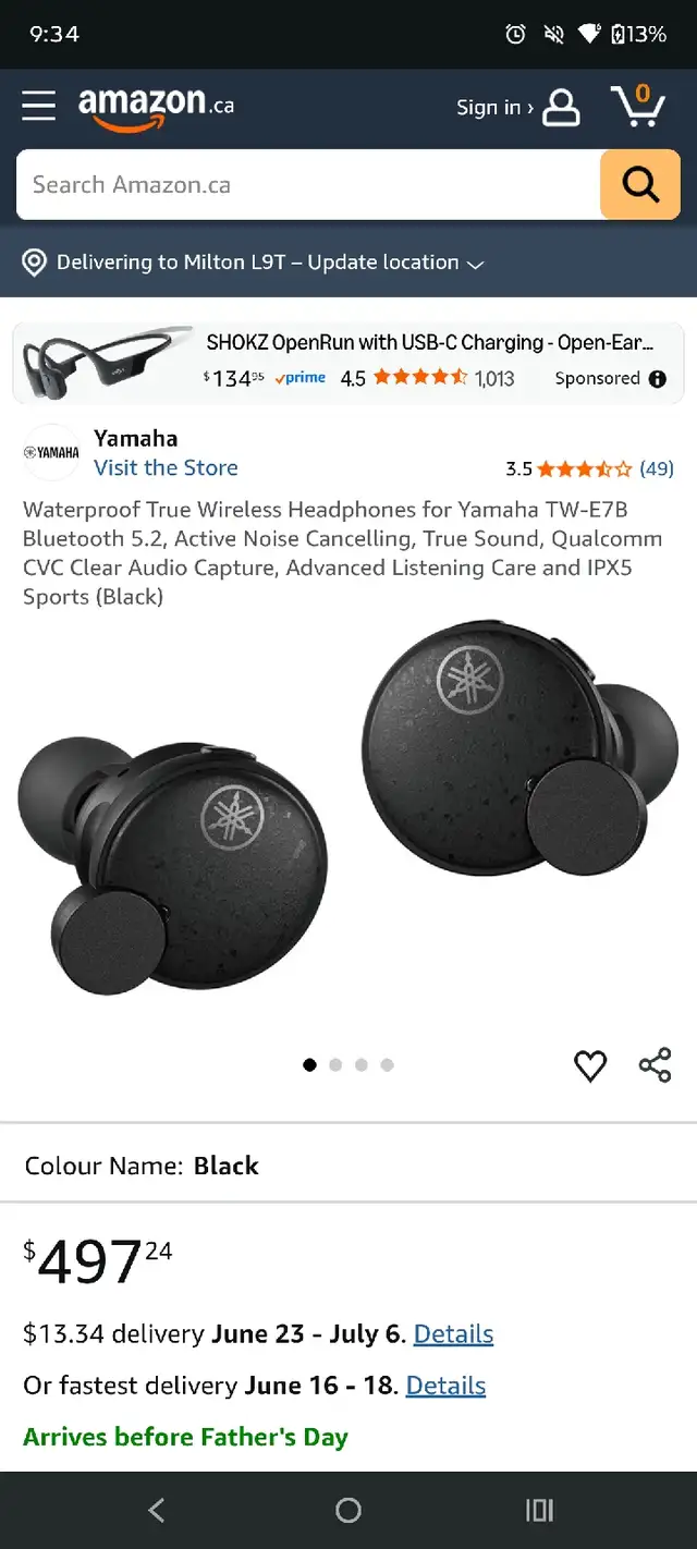 Sealed Yamaha True Wireless E7B ANC Earbuds596426899294136323