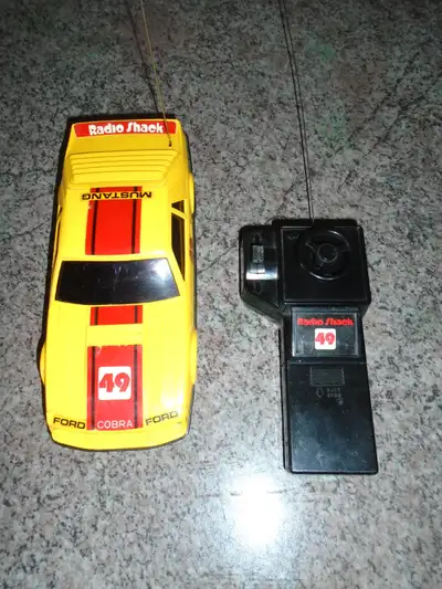 Vintage Radio Shack remote control car for sale - dates from the mid-1980s - Mustang Cobra - one own...