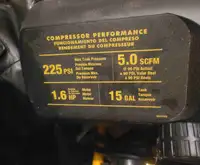 Dewalt 15 gal. Air compressor 