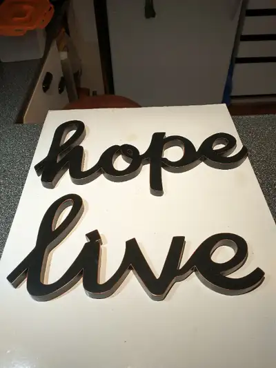Live & hope wall decor signs., View more
