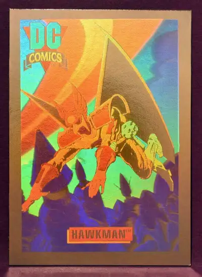 1992 Impel DC Cosmic Trading Cards Hawkman Hologram DCH6 NM -MT., View more