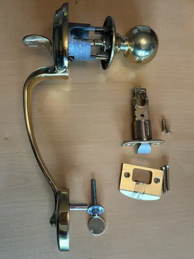 Weiser Handleset for front door (gold color), View more