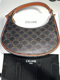 Brand New Celine Ava Bag Triomphe Canvas W Dust Cover & Box