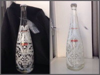 1 special edition Christian Lacroix Evian glass bottle