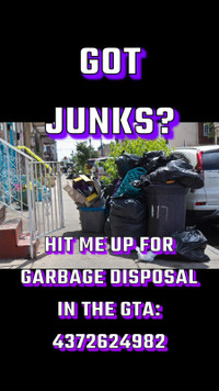 Garbage disposal available in the GTA