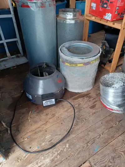 Barrel fan and charcoal filters, View more