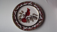 "ELEGANCE IN RED - CARDINAL" - LIMITED EDITION COLLECTOR PLATE