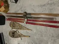 Antique Skis and Snow Shoes