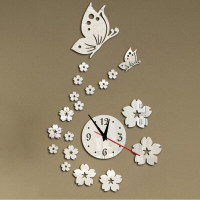 new hot acrylic clocks watch wall clock modern design 3d crystal