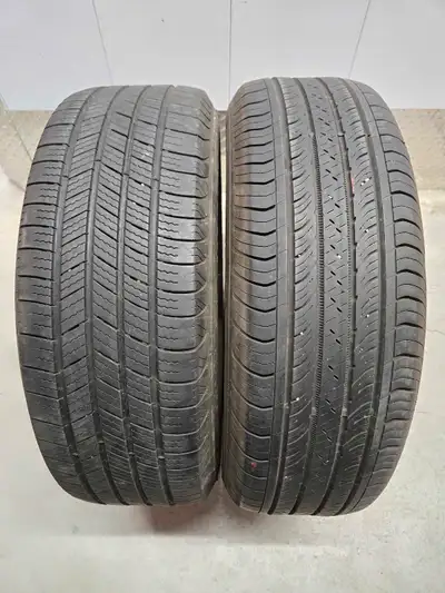Two all season tires 225/65R17 in good condition. One Continental Pro Contact, one Michelin Defender...
