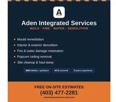 Mould Removal Calgary - Basements, Bathrooms, Attics - Insured, View more