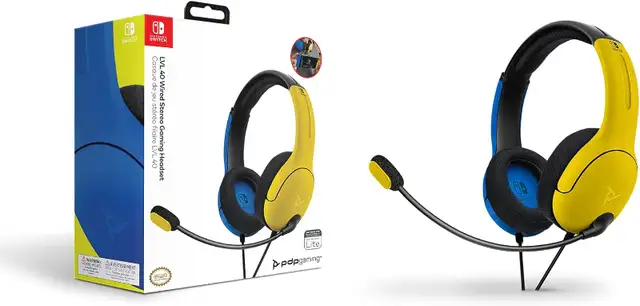 NEW LVL40 Wired Headset (PDP) Yellow/Blue for Nintendo and PC in PC Games in Markham / York Region - Image 9