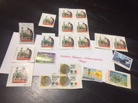 Stamp Collection Barbados Silver Jubilee Royal Visit + Bahamas