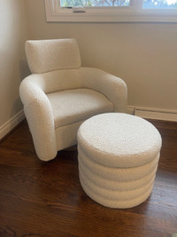 Nursery Swivel Glider Chair & Ottoman