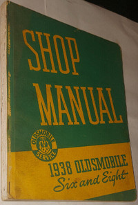 1938 Oldsmobile 6 8 Shop Service Manual Original OEM