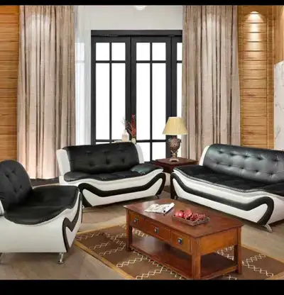 Stylish Leather 3-Piece Sofa Group – Free Home Delivery, View more