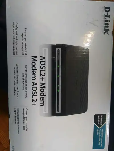 pick up only D-Link ADSL2+ Modem Broadband DSL-520B Router condition open box like new