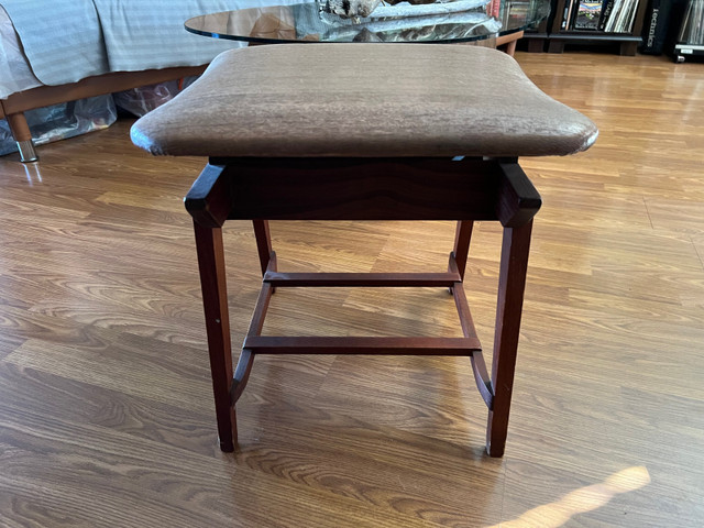 Vintage Mid Century Modern Wooden Stool in Other in Edmonton - Image 2