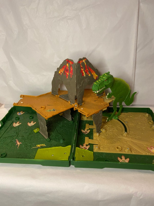 Matchbox Dinosaur Volcano TRex PopUp Adventure Playset Toys & Games