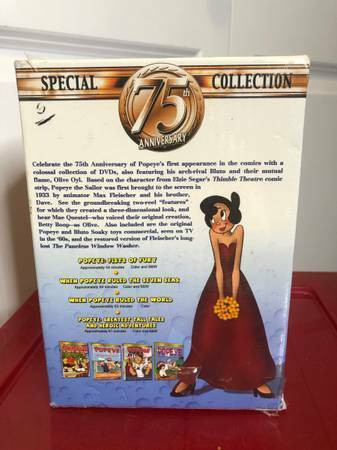 Popeye: Special 75th Anniversary Collection (DVD) Sealed New in CDs, DVDs & Blu-ray in Burnaby/New Westminster - Image 2