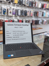 Lenovo T14 Gen 3,  i5 12th   Gen, 16GB RAM