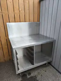 Commercial Kitchen Stainless Steel Table Bench Tray Storage Wash