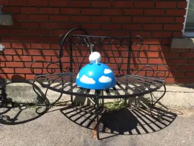 Vintage IKEA Skojig blue clouds ceiling hanging light, View more