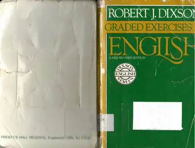 BOOK FOR SALE: Graded Exercises in English by Robert j. Dixon, View more