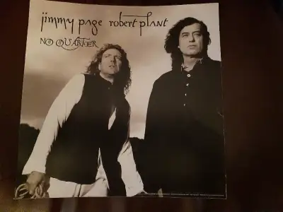 JIMMY PAGE ROBER PLANT - NO QUARTER PROMO CARDBOARD CUTOUT!!, View more