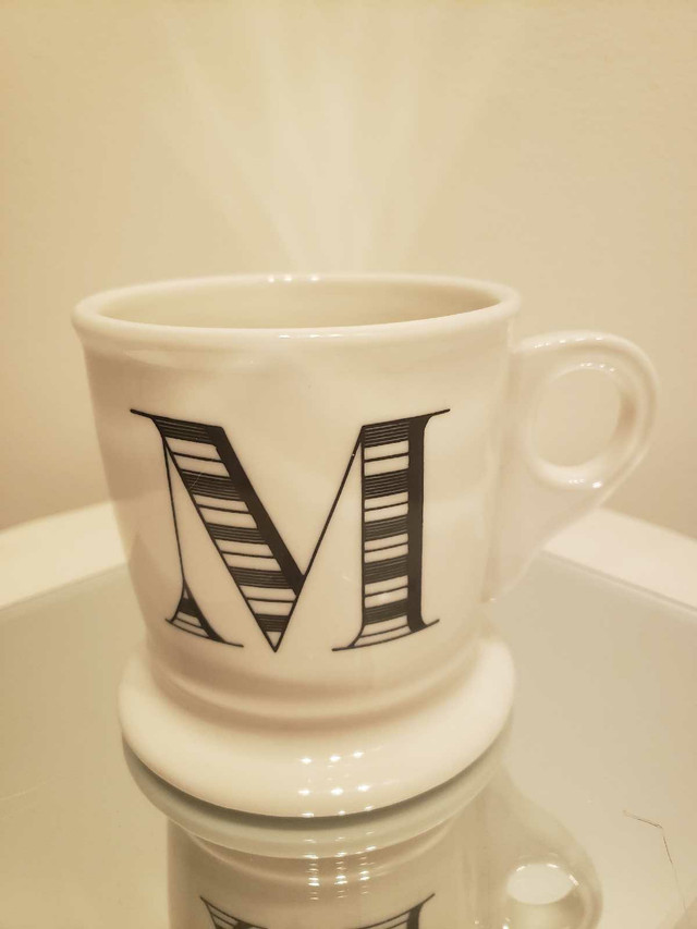 Anthropologie Letter M Coffee/Tea Mug in Kitchen & Dining Wares in Winnipeg