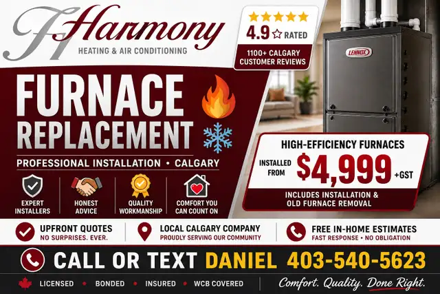 Furnace Replacements & Air Conditioner Installations