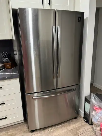 Double door Stainless steel Bottom freezer