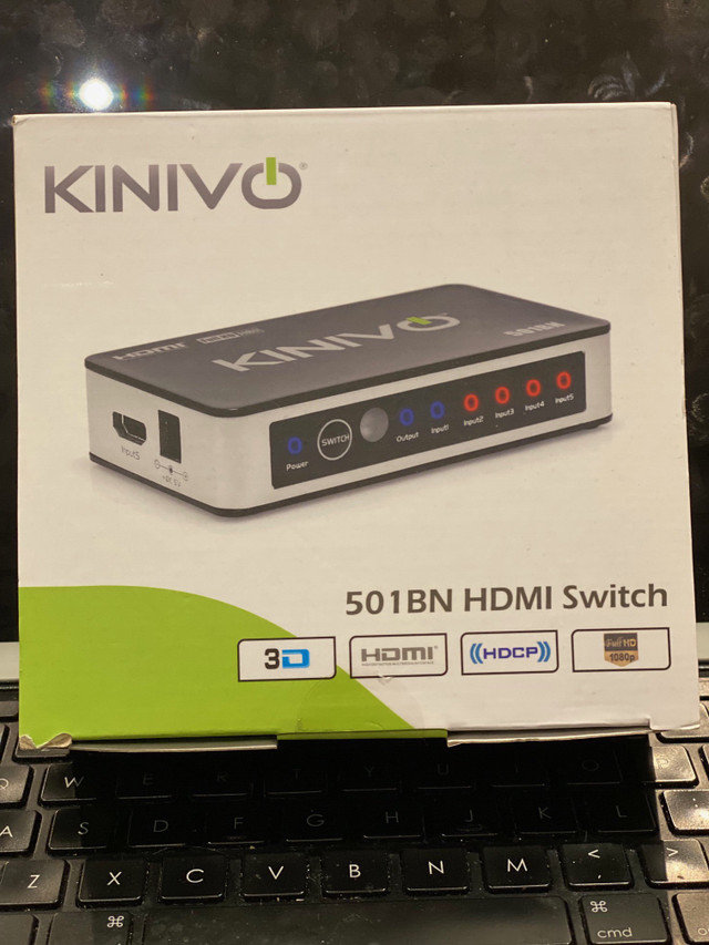 KINIVO 501BN HDMI SWITCH in General Electronics in St. Catharines