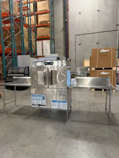 2018 Hobart CL44EN Conveyor Dishwasher- 202 Racks Per Hour, View more