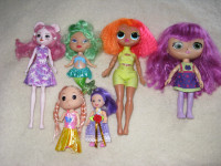Six poupées - styles différents