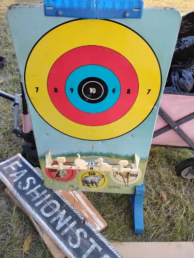 tin board and targets , View more