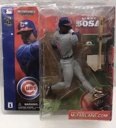 NEW McFarlane MLB Series 1 Sammy Sosa variant baseball figurine, View more