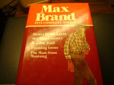 FIVE COMPLETE NOVALS BY MAX BRAND  PRINTED 1982, View more