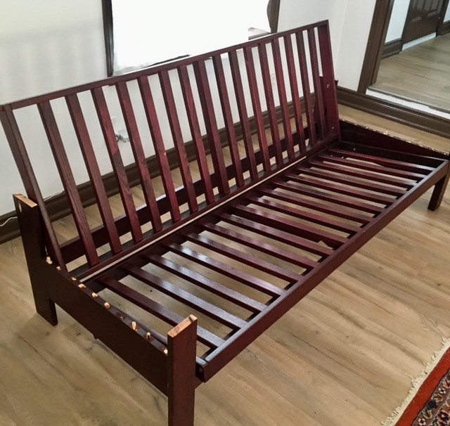 Armless All Wood futon frame in Couches & Futons in Oshawa / Durham Region