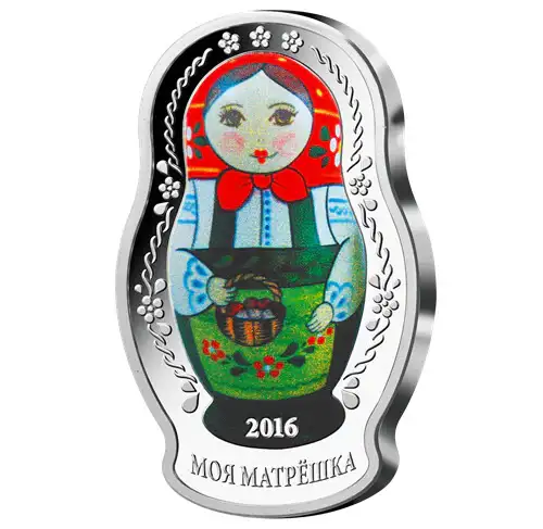 2016 $5 Matryoshka Doll - Pure Silver Coin in Arts & Collectibles in Oshawa / Durham Region - Image 3