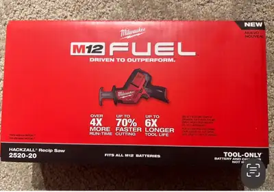Brand new Milwaukee m12 fuel hackzall recip saw , View more