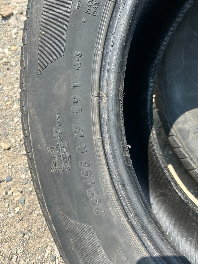 2x - 235/55R17 General Altimax RT43 used tires in Tires & Rims in London - Image 3