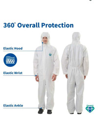 New - Qty 5 of XL Coverall up to Level 4 protection