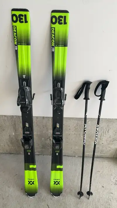 For kid ski 130cm, boots 215(258mm) and poles $250 Pick up near Sheppard and Yonge 4696 Yonge street